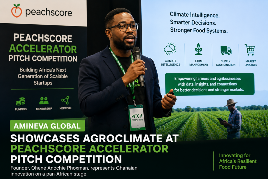 Amineva Global Showcases AgroClimate at Peachscore Accelerator Pitch Competition